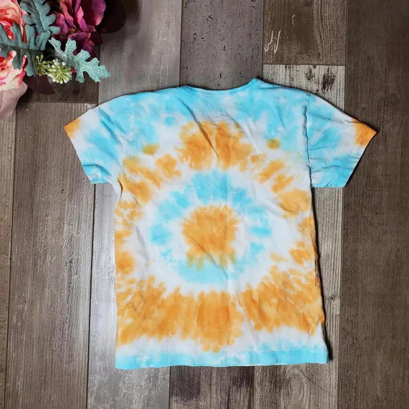 Crewcuts Re-Imagined by J.Crew 100% Cotton Short Sleeve Tie-Dye Tee Size 4-5 - Picture 7 of 8